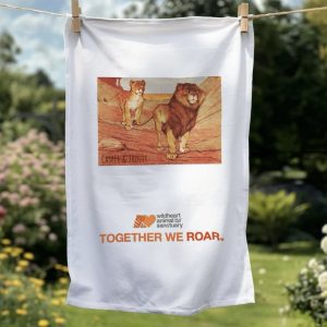 Casper & Frosty tea towel