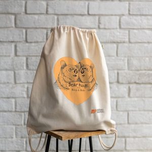 Bear Hugs Drawstring bag