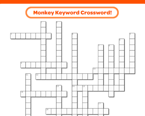 Monkey Keyword Crossword